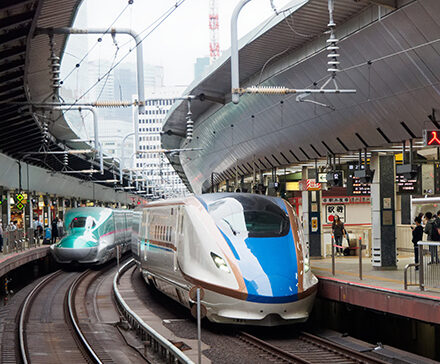 JR East E5 & E7 Shinkansen at Tokyo Station