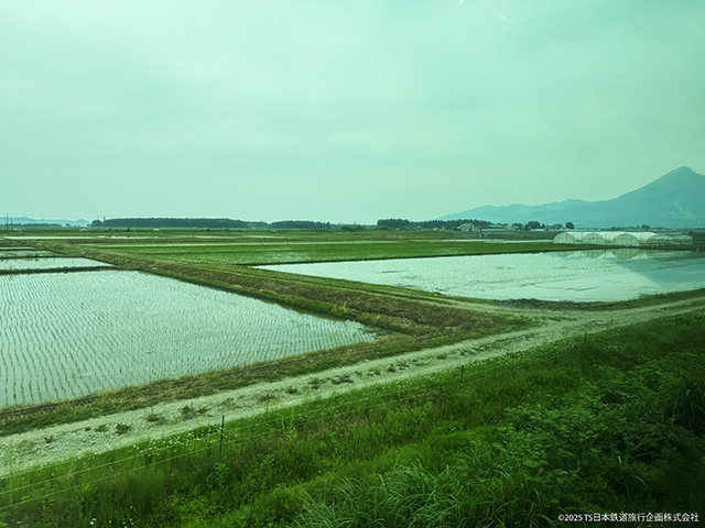 Banetsu West Line SceneryRice paddies in the Anawashiro area