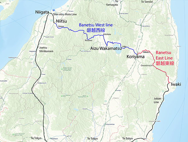 Map - Banetsu Lines