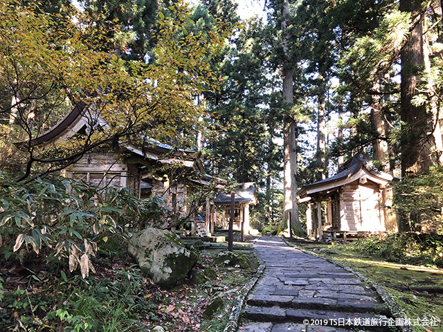 Mt Hagura - many shrines
