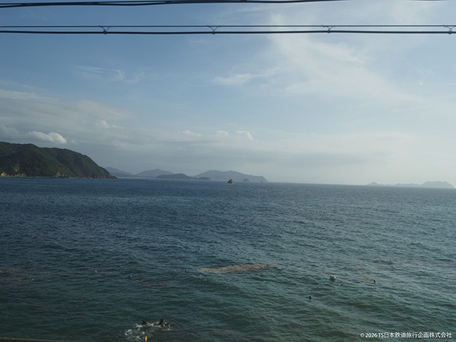 Sanin Main Line scenery  Kogushi area